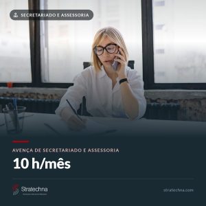 Avença de secretariado e assessoria — 10 h/mês