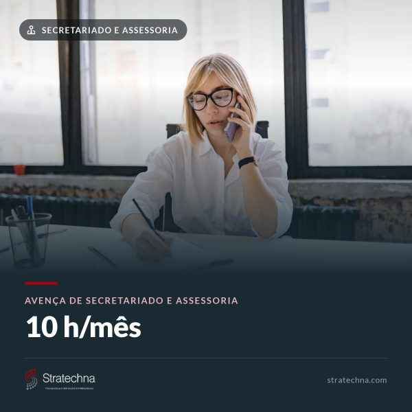 Avença de secretariado e assessoria — 10 h/mês