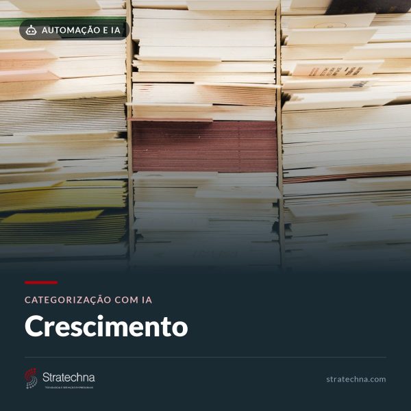 Categorização com IA — Crescimento