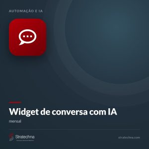 Widget de conversa com IA — mensal