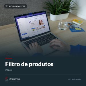 Filtro de produtos — mensal