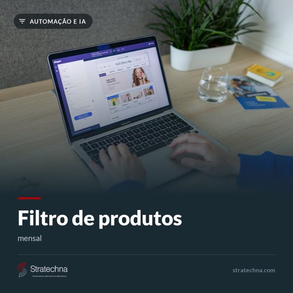 Filtro de produtos — mensal