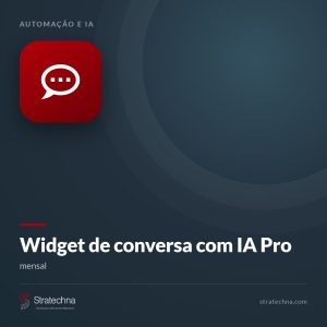 Widget de conversa com IA Pro — mensal