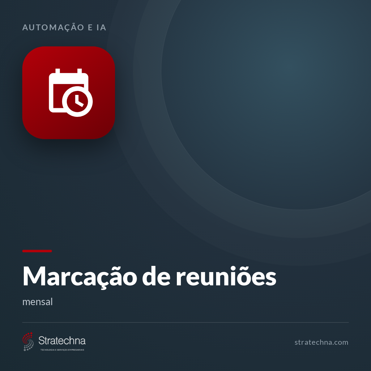 Marcação de reuniões — mensal