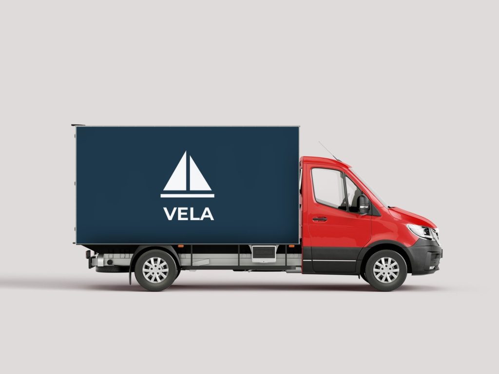 Viatura de empresa com a marca